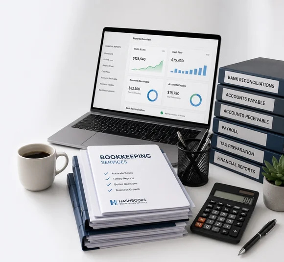 Hashbooks Professional Bookkeeping Service Workspace