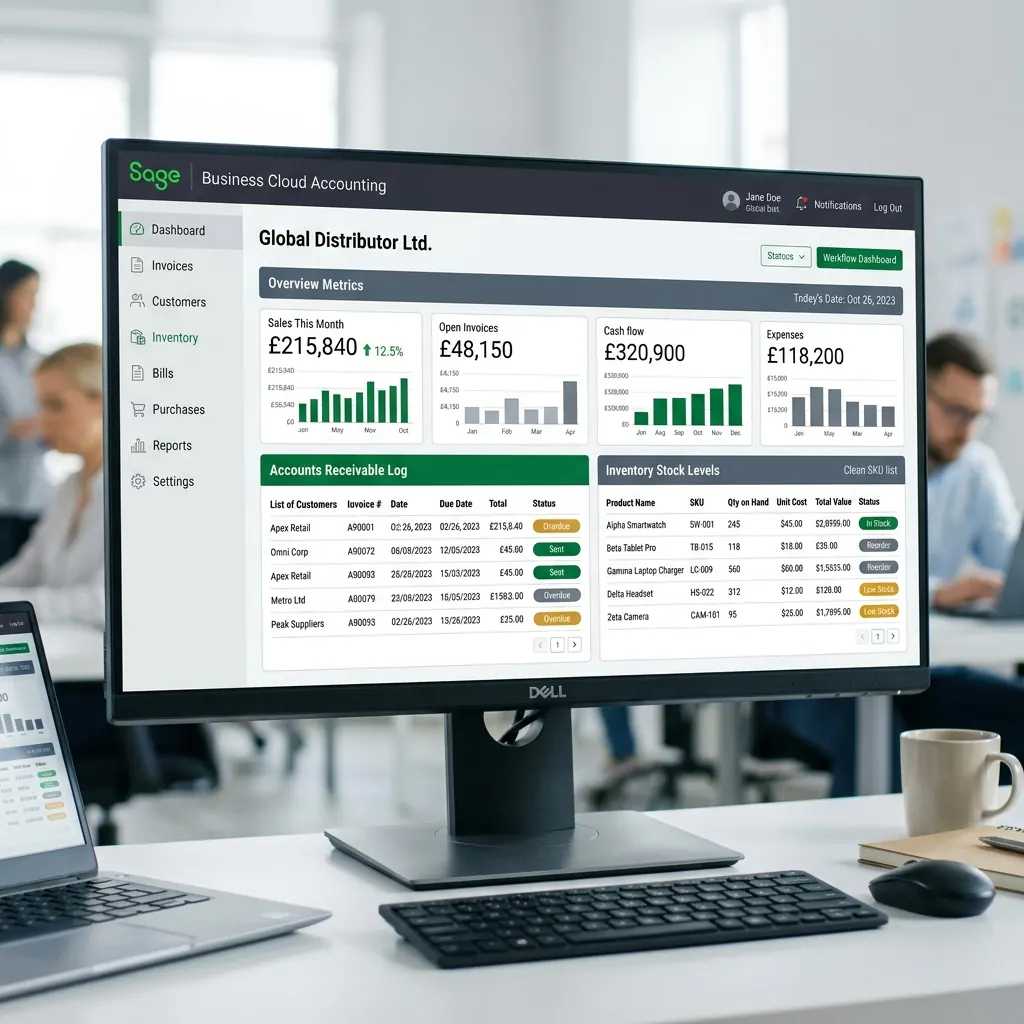 Sage Business Cloud Bookkeeping bookkeeping support illustration